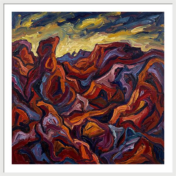 Badlands Landscape Expressionism