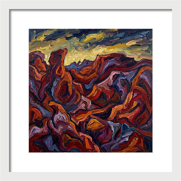 Badlands Landscape Expressionism