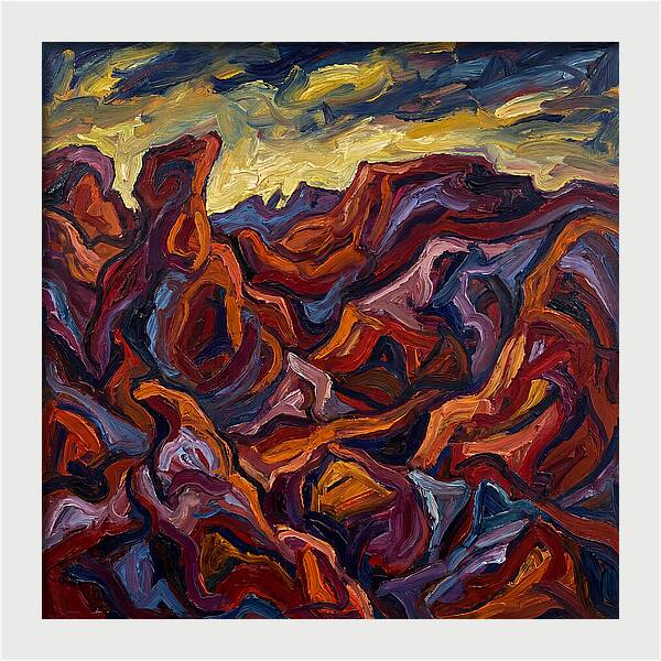 Badlands Landscape Expressionism