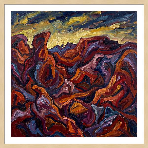Badlands Landscape Expressionism