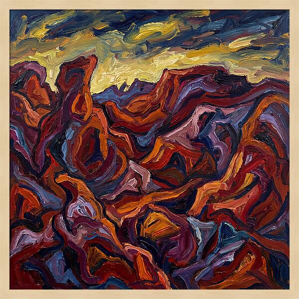 Badlands Landscape Expressionism