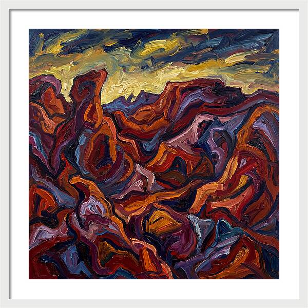 Badlands Landscape Expressionism