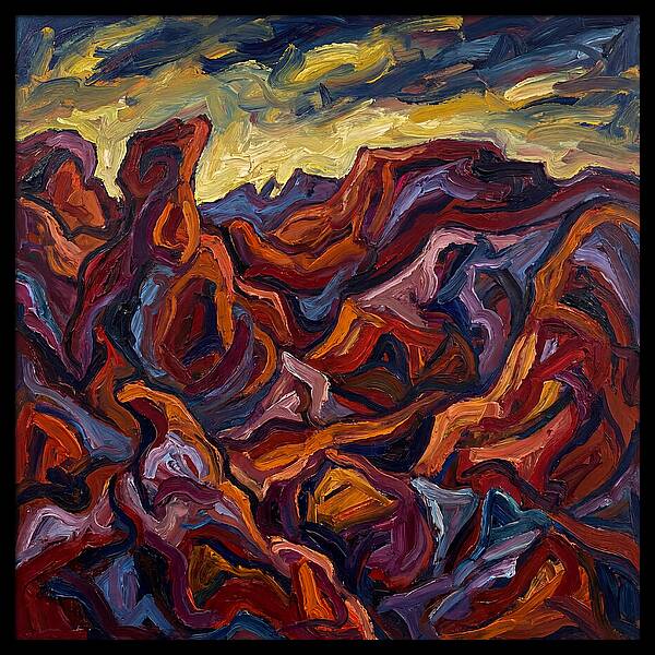 Badlands Landscape Expressionism