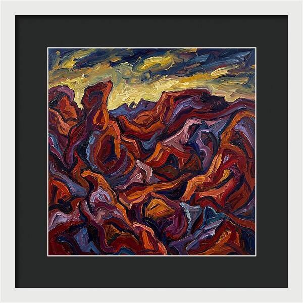 Badlands Landscape Expressionism