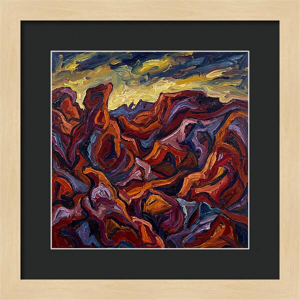 Badlands Landscape Expressionism