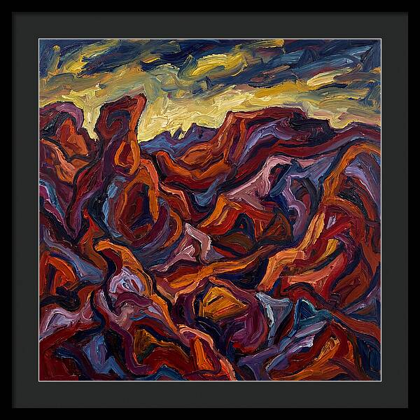 Badlands Landscape Expressionism