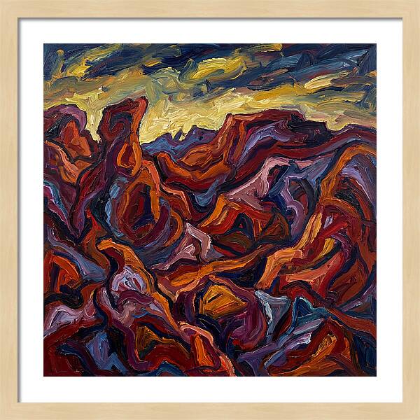 Badlands Landscape Expressionism