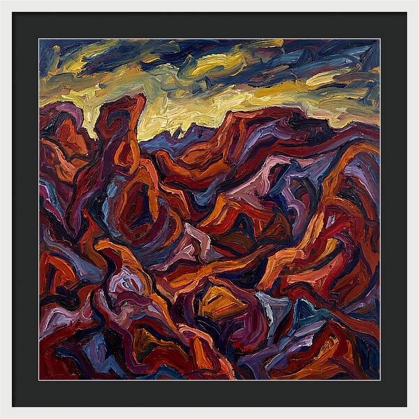 Badlands Landscape Expressionism