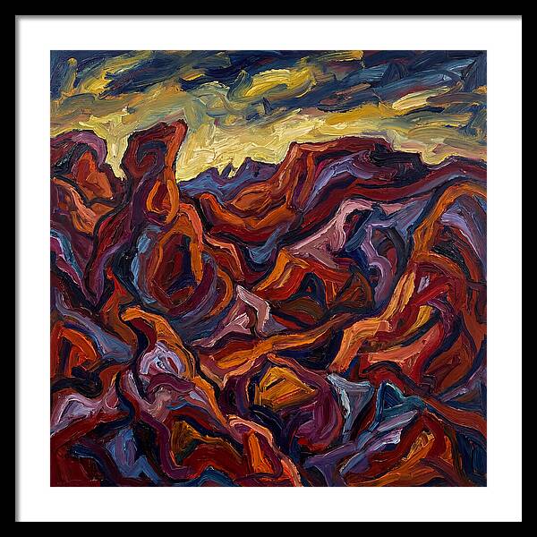 Badlands Landscape Expressionism