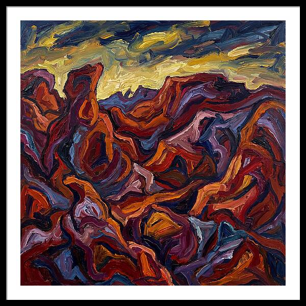 Badlands Landscape Expressionism