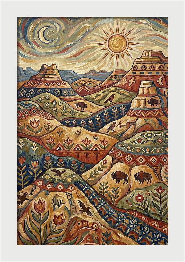 Badlands Landscape Harmony