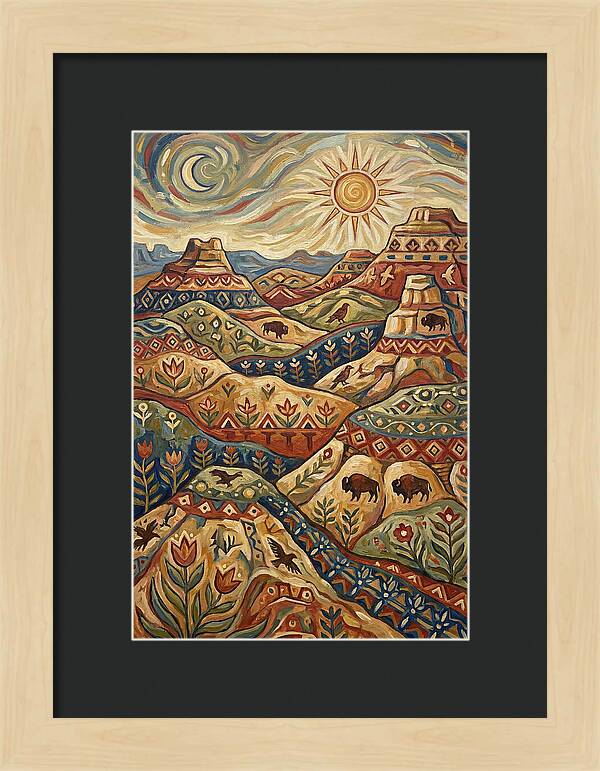 Badlands Landscape Harmony