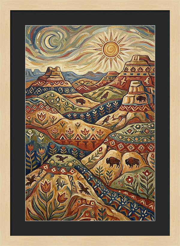 Badlands Landscape Harmony