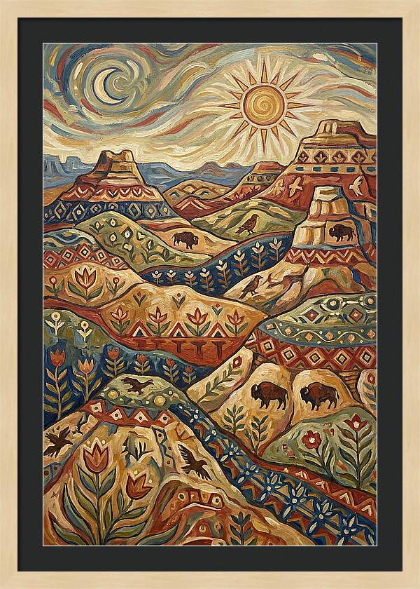 Badlands Landscape Harmony