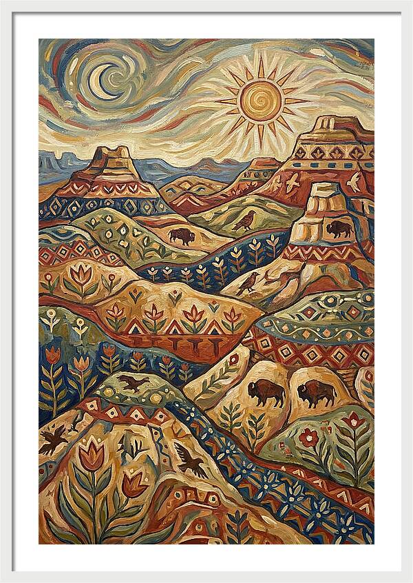 Badlands Landscape Harmony