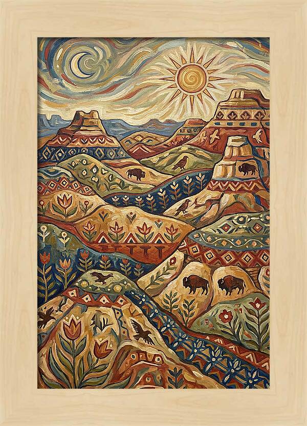 Badlands Landscape Harmony