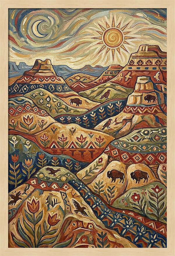 Badlands Landscape Harmony