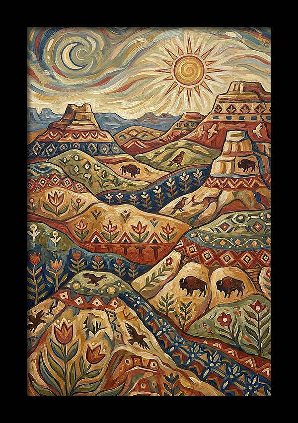 Badlands Landscape Harmony