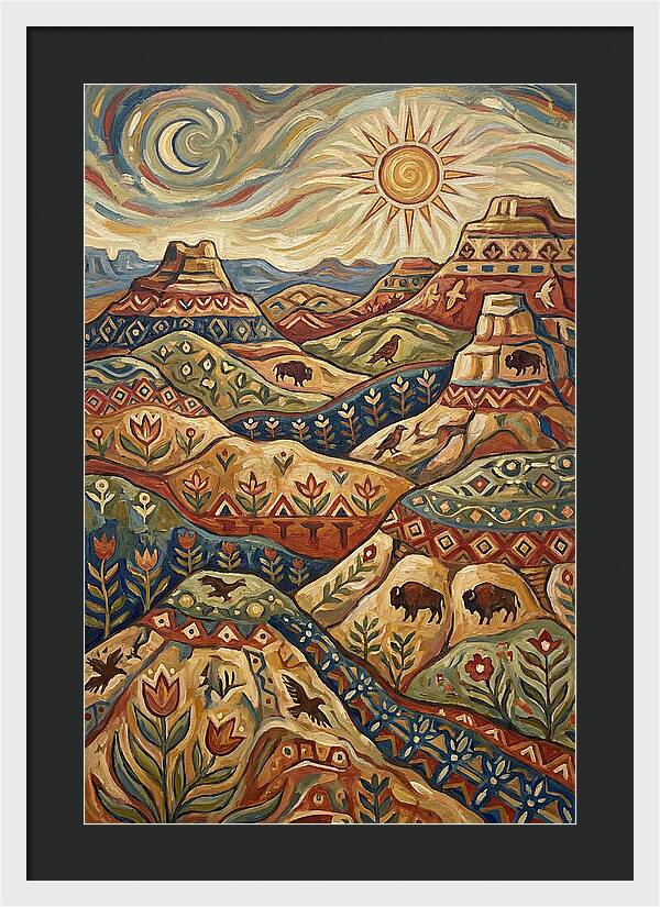 Badlands Landscape Harmony