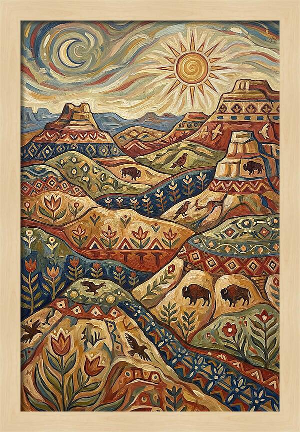 Badlands Landscape Harmony