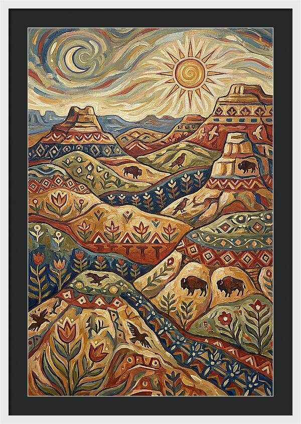 Badlands Landscape Harmony