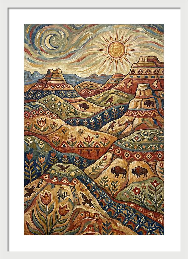 Badlands Landscape Harmony