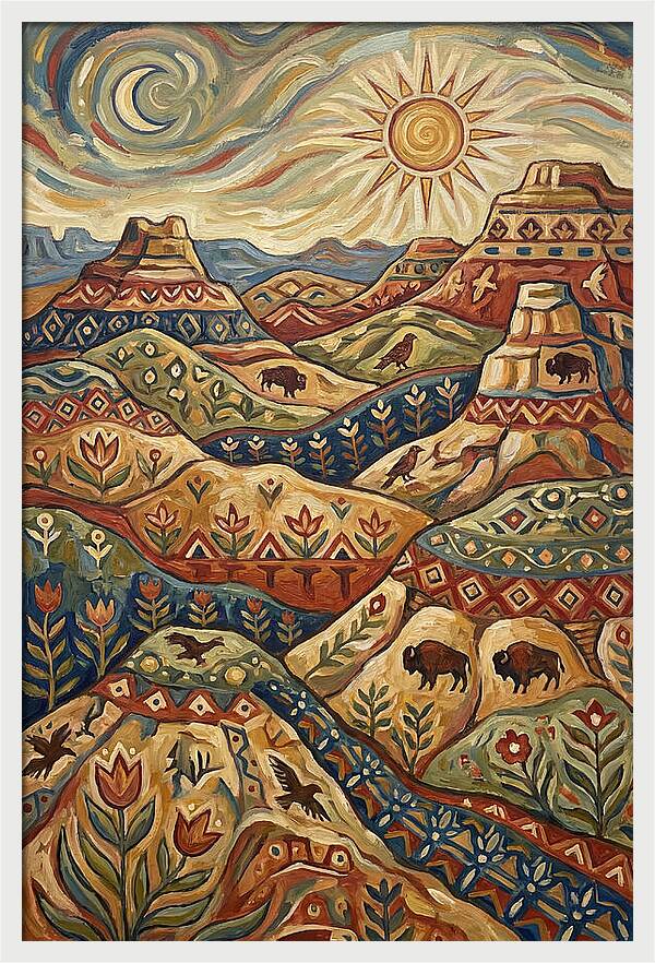 Badlands Landscape Harmony