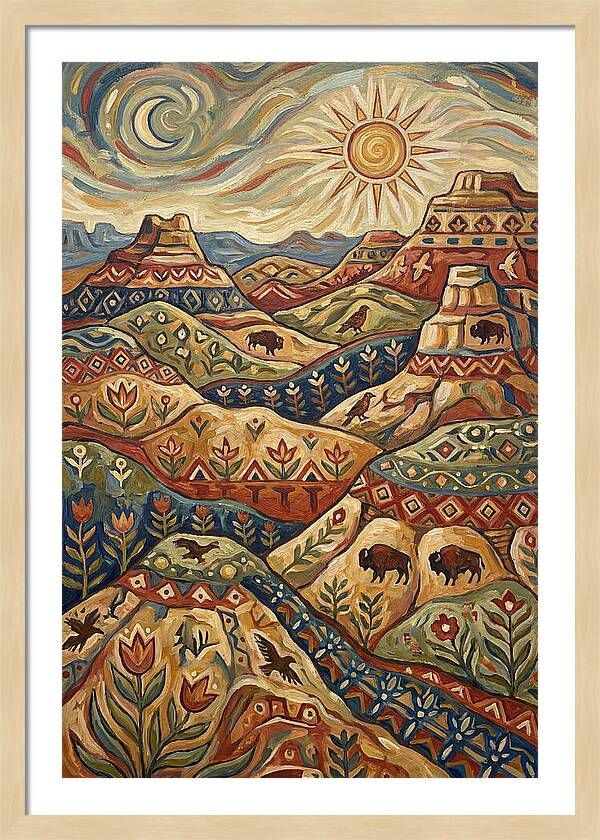 Badlands Landscape Harmony