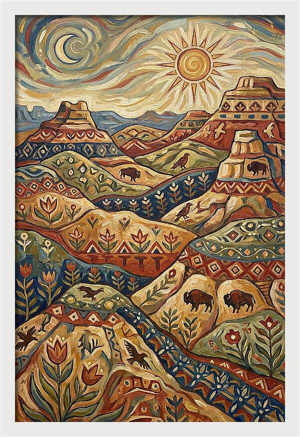 Badlands Landscape Harmony