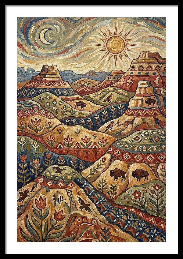 Badlands Landscape Harmony