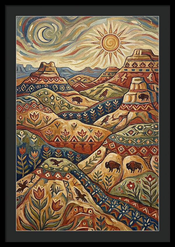 Badlands Landscape Harmony