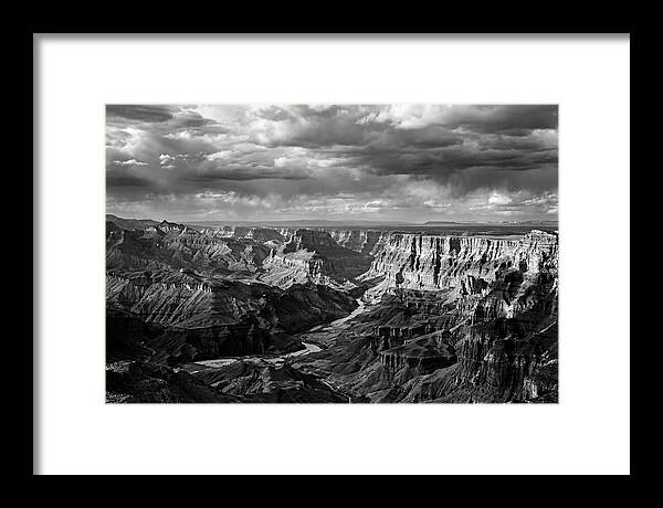 Badlands Vista In Monochrome