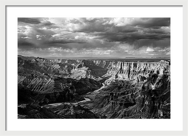 Badlands Vista In Monochrome