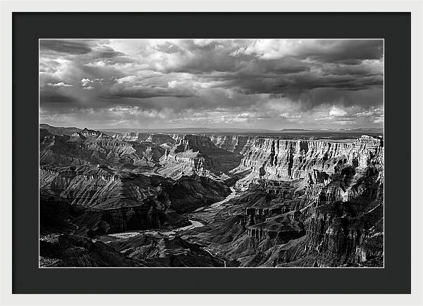 Badlands Vista In Monochrome