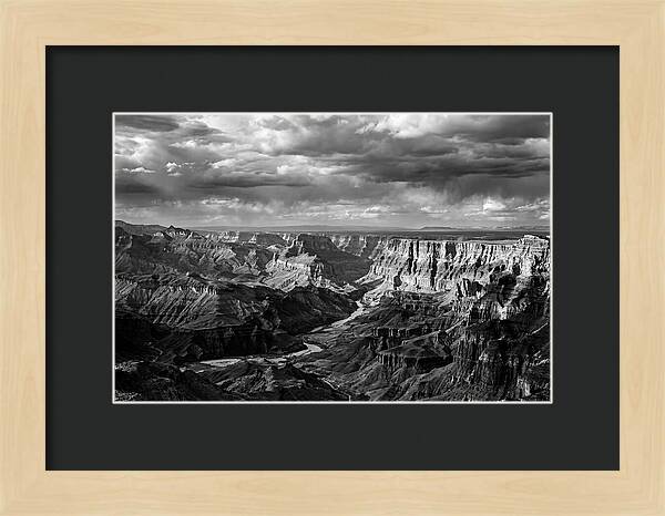 Badlands Vista In Monochrome