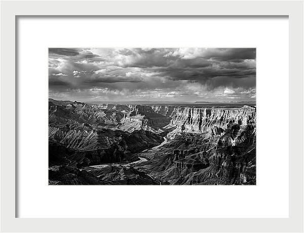 Badlands Vista In Monochrome