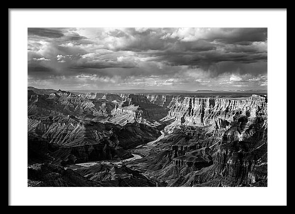 Badlands Vista In Monochrome