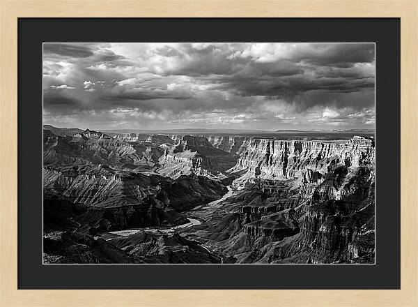 Badlands Vista In Monochrome