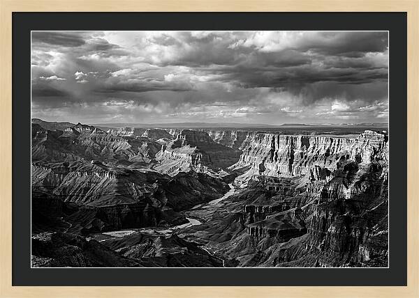 Badlands Vista In Monochrome