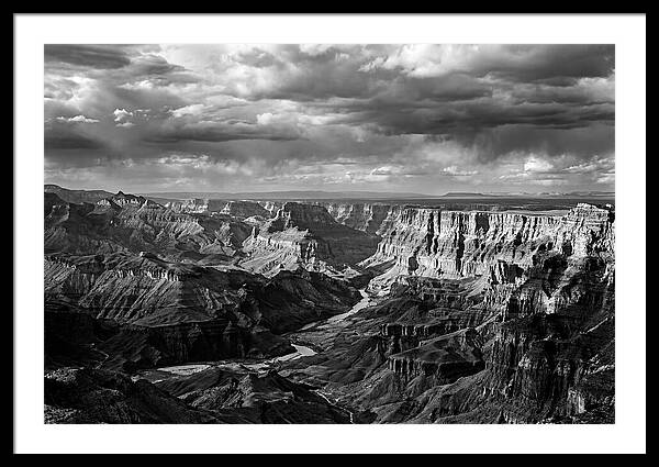 Badlands Vista In Monochrome