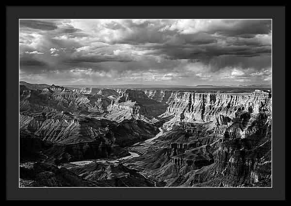 Badlands Vista In Monochrome