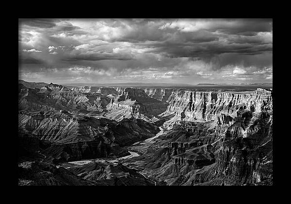 Badlands Vista In Monochrome