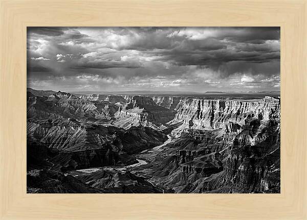Badlands Vista In Monochrome