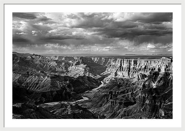 Badlands Vista In Monochrome
