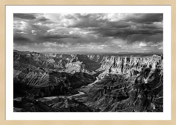 Badlands Vista In Monochrome