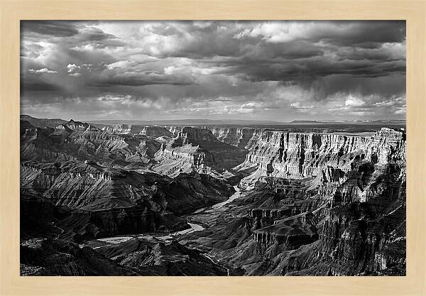 Badlands Vista In Monochrome