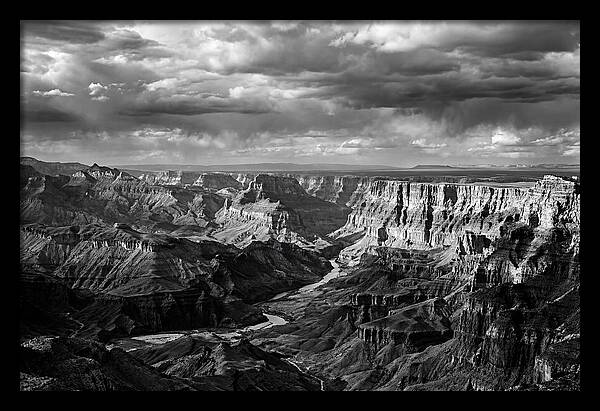 Badlands Vista In Monochrome