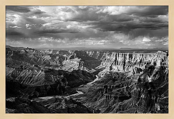 Badlands Vista In Monochrome