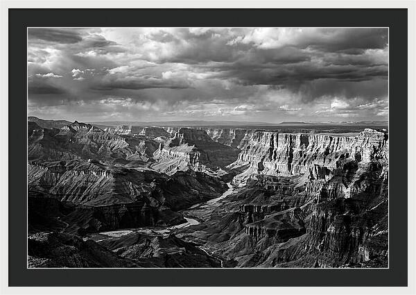 Badlands Vista In Monochrome