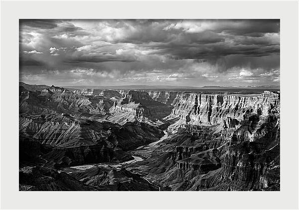 Badlands Vista In Monochrome